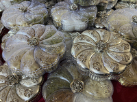 Nuts in fancy boxes are displayed at a sweet shop for the upcoming festival of Diwali in Mississauga, Ontario, Canada, on October 26, 2024....