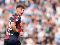 Andrea Pinamonti of Genoa CFC looks on during the Serie A Enilive match between SS Lazio and Genoa CF at Stadio Olimpico on October 27, 2024...