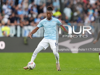 Tijjani Noslin of SS Lazio during the Serie A Enilive match between SS Lazio and Genoa CF at Stadio Olimpico on October 27, 2024 in Rome, It...