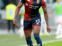 Brooke Norton-Cuffy of Genoa CFC during the Serie A Enilive match between SS Lazio and Genoa CF at Stadio Olimpico on October 27, 2024 in Ro...