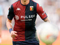 Andrea Pinamonti of Genoa CFC looks on during the Serie A Enilive match between SS Lazio and Genoa CF at Stadio Olimpico on October 27, 2024...