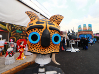 In Mexico City, Mexico, on October 26, 2024, the Jaen Cartoneria collective inaugurates the ''TecuanTlaloc'' project to honor the God Tlaloc...