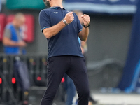 Marco Baroni head coach of SS Lazio looks dejected during the Serie A Enilive match between SS Lazio and Genoa CF at Stadio Olimpico on Octo...