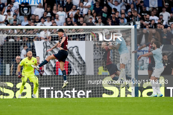 Matias Vecino of SS Lazio scores third goal during the Serie A Enilive match between SS Lazio and Genoa CF at Stadio Olimpico on October 27,...