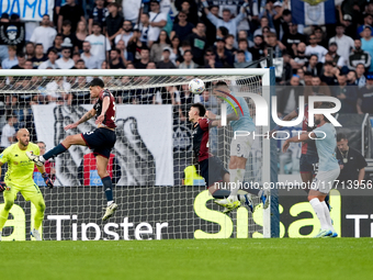 Matias Vecino of SS Lazio scores third goal during the Serie A Enilive match between SS Lazio and Genoa CF at Stadio Olimpico on October 27,...