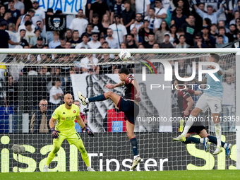 Matias Vecino of SS Lazio scores third goal during the Serie A Enilive match between SS Lazio and Genoa CF at Stadio Olimpico on October 27,...