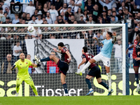 Matias Vecino of SS Lazio scores third goal during the Serie A Enilive match between SS Lazio and Genoa CF at Stadio Olimpico on October 27,...