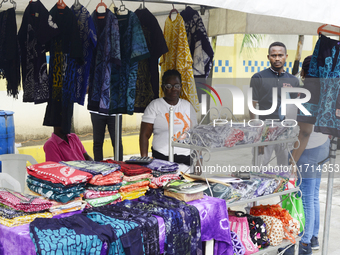 Tie and dye clothes and other crafts produced by the trainees of the Vocational Training Centre, Federal Nigeria Society for the Blind, are...