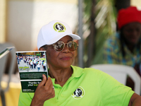 Arit Tunde-Imoyo, Chairman of the Executive Council of the Federal Nigeria Society for the Blind, looks on as the Federal Nigeria Society fo...