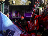 Supporters of Donald Trump gather outside of Madison Square Garden in New York, New York on October 27, 2024 as the former President holds...