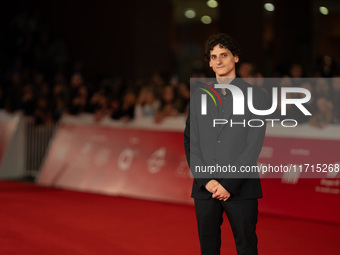 Antonio Banno attends the ''Vita Da Carlo Terza Stagione'' red carpet during the 19th Rome Film Festival at Auditorium Parco Della Musica in...