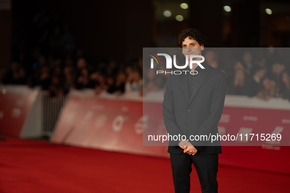 Antonio Banno attends the ''Vita Da Carlo Terza Stagione'' red carpet during the 19th Rome Film Festival at Auditorium Parco Della Musica in...