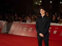 Antonio Banno attends the ''Vita Da Carlo Terza Stagione'' red carpet during the 19th Rome Film Festival at Auditorium Parco Della Musica in...