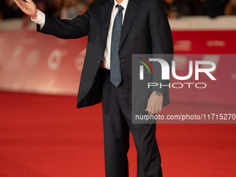 Carlo Verdone attends the ''Vita Da Carlo Terza Stagione'' red carpet during the 19th Rome Film Festival at Auditorium Parco Della Musica in...