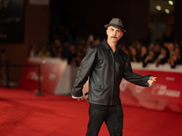 Maccio Capatonda attends the ''Vita Da Carlo Terza Stagione'' red carpet during the 19th Rome Film Festival at Auditorium Parco Della Musica...