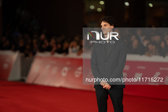 Antonio Banno attends the ''Vita Da Carlo Terza Stagione'' red carpet during the 19th Rome Film Festival at Auditorium Parco Della Musica in...