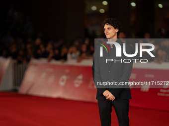 Antonio Banno attends the ''Vita Da Carlo Terza Stagione'' red carpet during the 19th Rome Film Festival at Auditorium Parco Della Musica in...