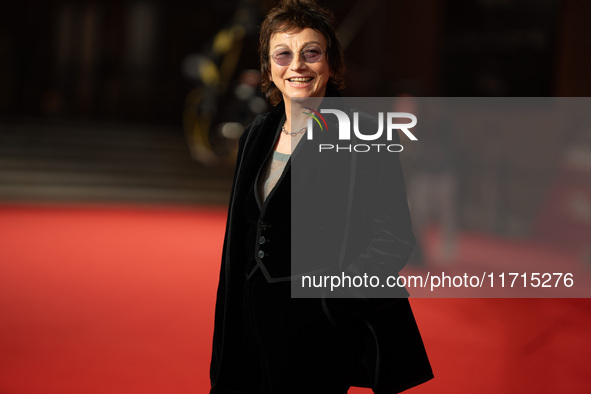 Gianna Nannini attends the ''Vita Da Carlo Terza Stagione'' red carpet during the 19th Rome Film Festival at Auditorium Parco Della Musica i...