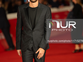 Filippo Contri attends the ''Vita Da Carlo Terza Stagione'' red carpet during the 19th Rome Film Festival at Auditorium Parco Della Musica i...