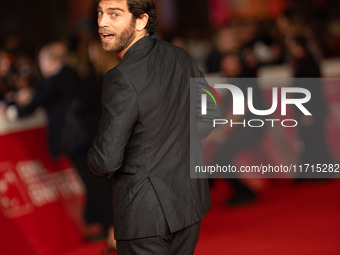 Filippo Contri attends the ''Vita Da Carlo Terza Stagione'' red carpet during the 19th Rome Film Festival at Auditorium Parco Della Musica i...