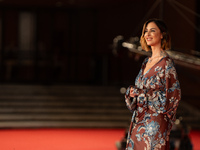 Ema Stokholma attends the ''Vita Da Carlo Terza Stagione'' red carpet during the 19th Rome Film Festival at Auditorium Parco Della Musica in...