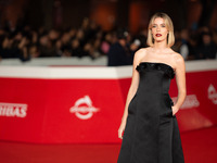 Caterina De Angelis attends the ''Vita Da Carlo Terza Stagione'' red carpet during the 19th Rome Film Festival at Auditorium Parco Della Mus...