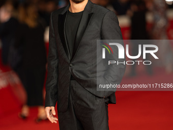 Filippo Contri attends the ''Vita Da Carlo Terza Stagione'' red carpet during the 19th Rome Film Festival at Auditorium Parco Della Musica i...