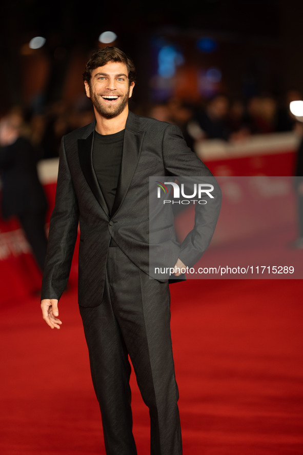 Filippo Contri attends the ''Vita Da Carlo Terza Stagione'' red carpet during the 19th Rome Film Festival at Auditorium Parco Della Musica i...