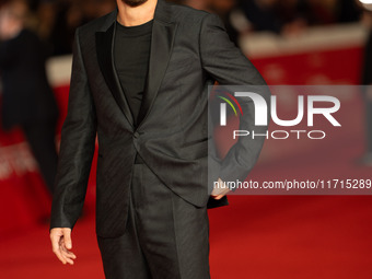 Filippo Contri attends the ''Vita Da Carlo Terza Stagione'' red carpet during the 19th Rome Film Festival at Auditorium Parco Della Musica i...