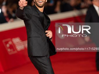 Filippo Contri attends the ''Vita Da Carlo Terza Stagione'' red carpet during the 19th Rome Film Festival at Auditorium Parco Della Musica i...