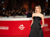 Caterina De Angelis attends the ''Vita Da Carlo Terza Stagione'' red carpet during the 19th Rome Film Festival at Auditorium Parco Della Mus...