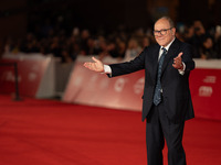 Carlo Verdone attends the ''Vita Da Carlo Terza Stagione'' red carpet during the 19th Rome Film Festival at Auditorium Parco Della Musica in...