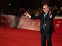 Carlo Verdone attends the ''Vita Da Carlo Terza Stagione'' red carpet during the 19th Rome Film Festival at Auditorium Parco Della Musica in...