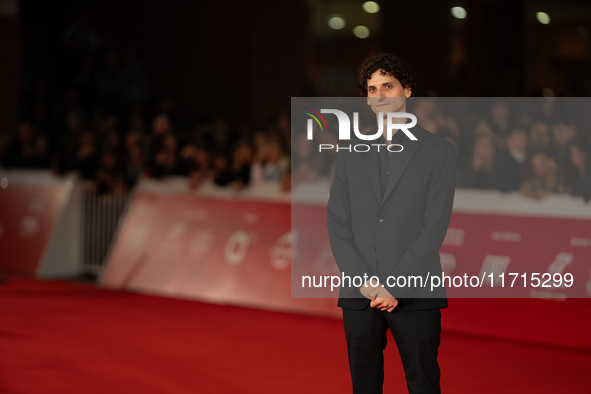 Antonio Banno attends the ''Vita Da Carlo Terza Stagione'' red carpet during the 19th Rome Film Festival at Auditorium Parco Della Musica in...