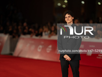 Antonio Banno attends the ''Vita Da Carlo Terza Stagione'' red carpet during the 19th Rome Film Festival at Auditorium Parco Della Musica in...