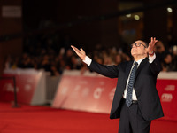 Carlo Verdone attends the ''Vita Da Carlo Terza Stagione'' red carpet during the 19th Rome Film Festival at Auditorium Parco Della Musica in...