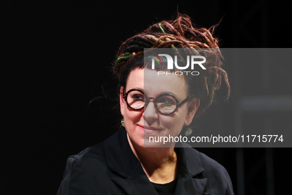 Olga Tokarczuk during thee meeting at the Conrad Festival in Krakow, Poland on October 28, 2024. 