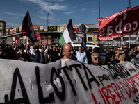 A demonstration takes place in Naples, Italy, outside the Poggioreale prison, where unemployed and working people gather to protest against...