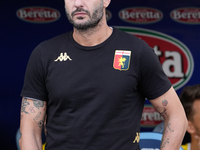 Alberto Gilardino head coach of Genoa CFC looks on during the Serie A Enilive match between SS Lazio and Genoa CF at Stadio Olimpico on Octo...