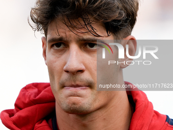 Alessandro Zanoli of Genoa CFC looks on during the Serie A Enilive match between SS Lazio and Genoa CF at Stadio Olimpico on October 27, 202...