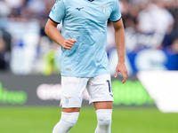 Gustav Isaksen of SS Lazio looks on during the Serie A Enilive match between SS Lazio and Genoa CF at Stadio Olimpico on October 27, 2024 in...