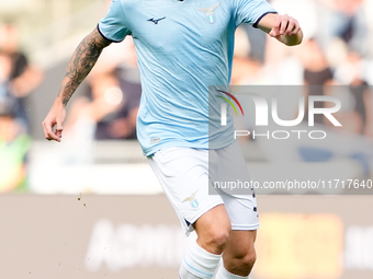 Mario Gila of SS Lazio during the Serie A Enilive match between SS Lazio and Genoa CF at Stadio Olimpico on October 27, 2024 in Rome, Italy....