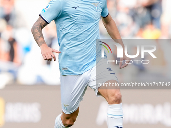 Mario Gila of SS Lazio during the Serie A Enilive match between SS Lazio and Genoa CF at Stadio Olimpico on October 27, 2024 in Rome, Italy....