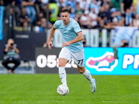 Adam Marusic of SS Lazio during the Serie A Enilive match between SS Lazio and Genoa CF at Stadio Olimpico on October 27, 2024 in Rome, Ital...