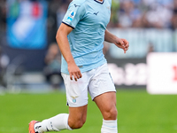 Gustav Isaksen of SS Lazio during the Serie A Enilive match between SS Lazio and Genoa CF at Stadio Olimpico on October 27, 2024 in Rome, It...