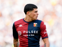 Alan Matturro of Genoa CFC during the Serie A Enilive match between SS Lazio and Genoa CF at Stadio Olimpico on October 27, 2024 in Rome, It...