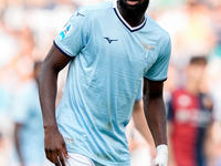 Boulaye Dia of SS Lazio looks on during the Serie A Enilive match between SS Lazio and Genoa CF at Stadio Olimpico on October 27, 2024 in Ro...