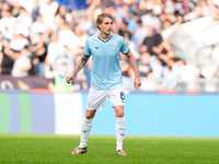 Nicolo' Rovella of SS Lazio during the Serie A Enilive match between SS Lazio and Genoa CF at Stadio Olimpico on October 27, 2024 in Rome, I...