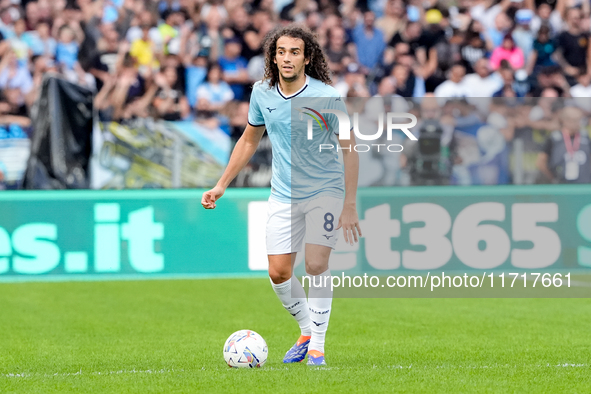 Matteo Guendouzi of SS Lazio during the Serie A Enilive match between SS Lazio and Genoa CF at Stadio Olimpico on October 27, 2024 in Rome,...