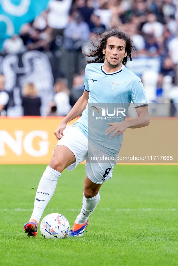 Matteo Guendouzi of SS Lazio during the Serie A Enilive match between SS Lazio and Genoa CF at Stadio Olimpico on October 27, 2024 in Rome,...